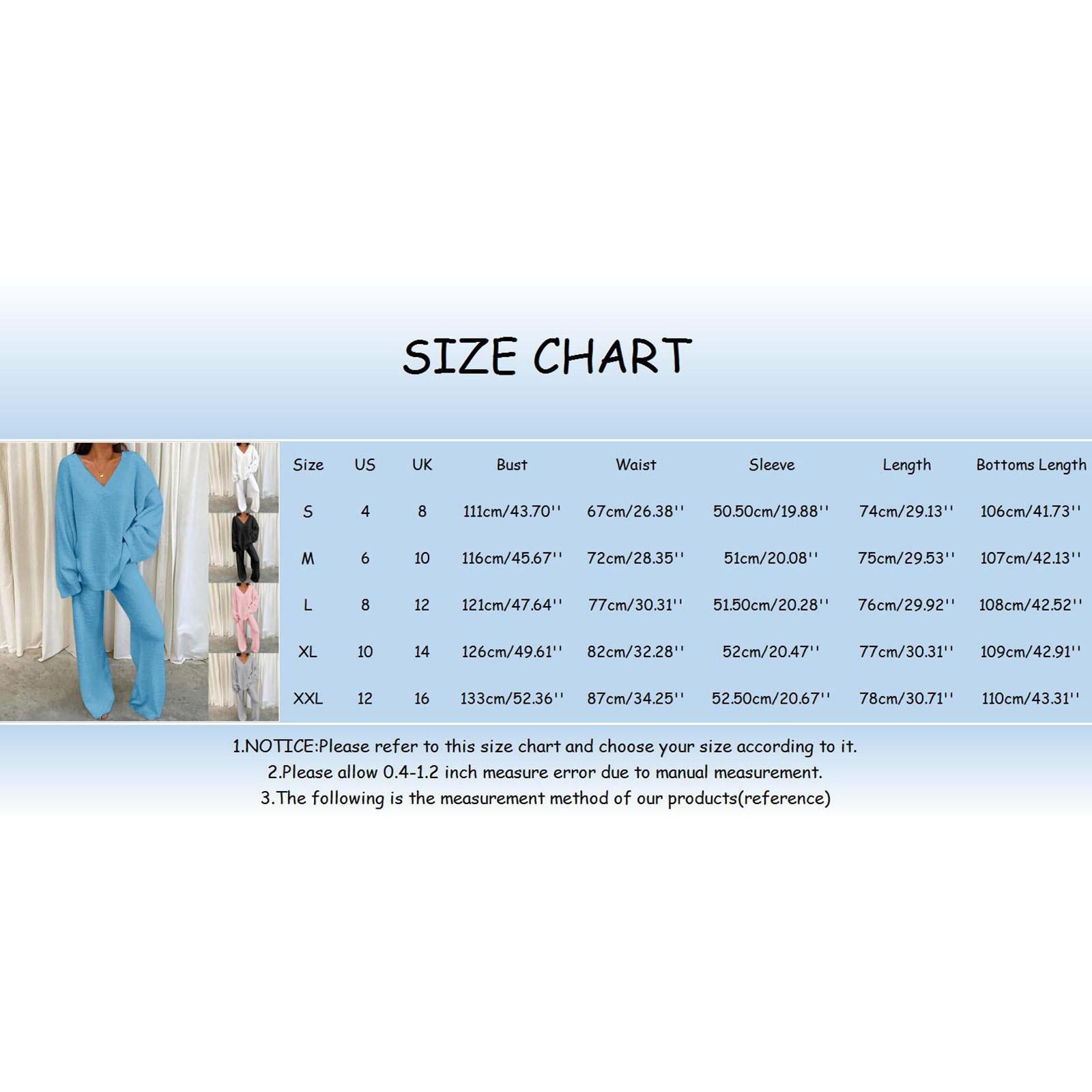 thumbnail image 3 of Conjunto de dos piezas para mujer otoño 2025: top de manga larga y pantalón chándal, 3 of 5